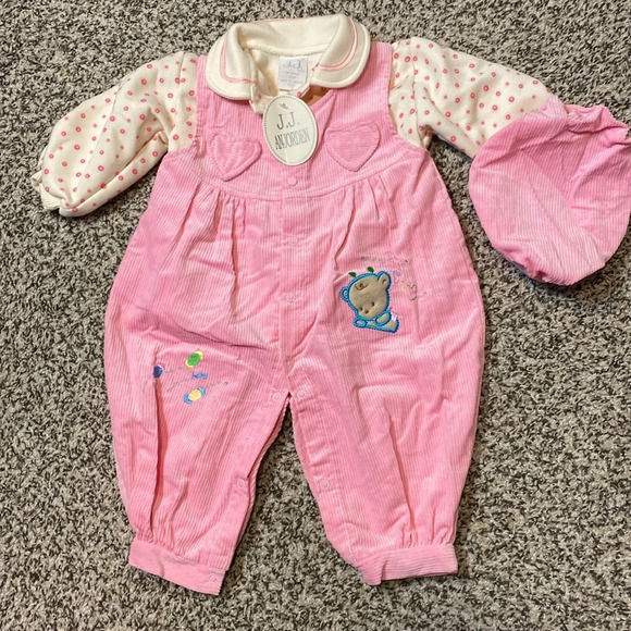 j.j anjorden Other - 🆕 J.J. Anjorden 3-Piece Corduroy Bubble Jumper Set for Baby Girl